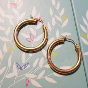 Gold large hoops